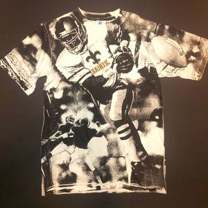 Vintage all over print t shirt New Orleans Saints Football L USA
